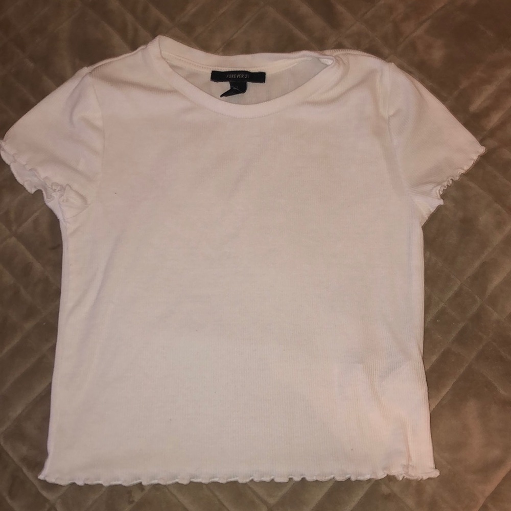 forever 21 white short sleeve